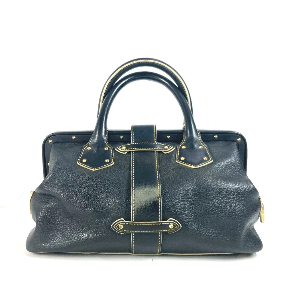Louis Vuitton Handbag Suhali Tote Leather Bag Black Ingenieux Studded